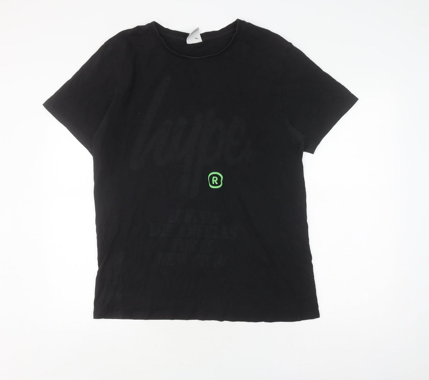 Mens UK Size XL Hype Black  T-Shirt
