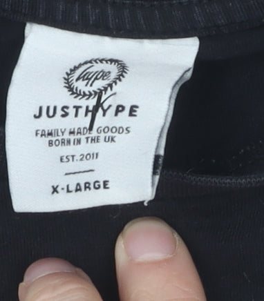 Mens UK Size XL Hype Black  T-Shirt