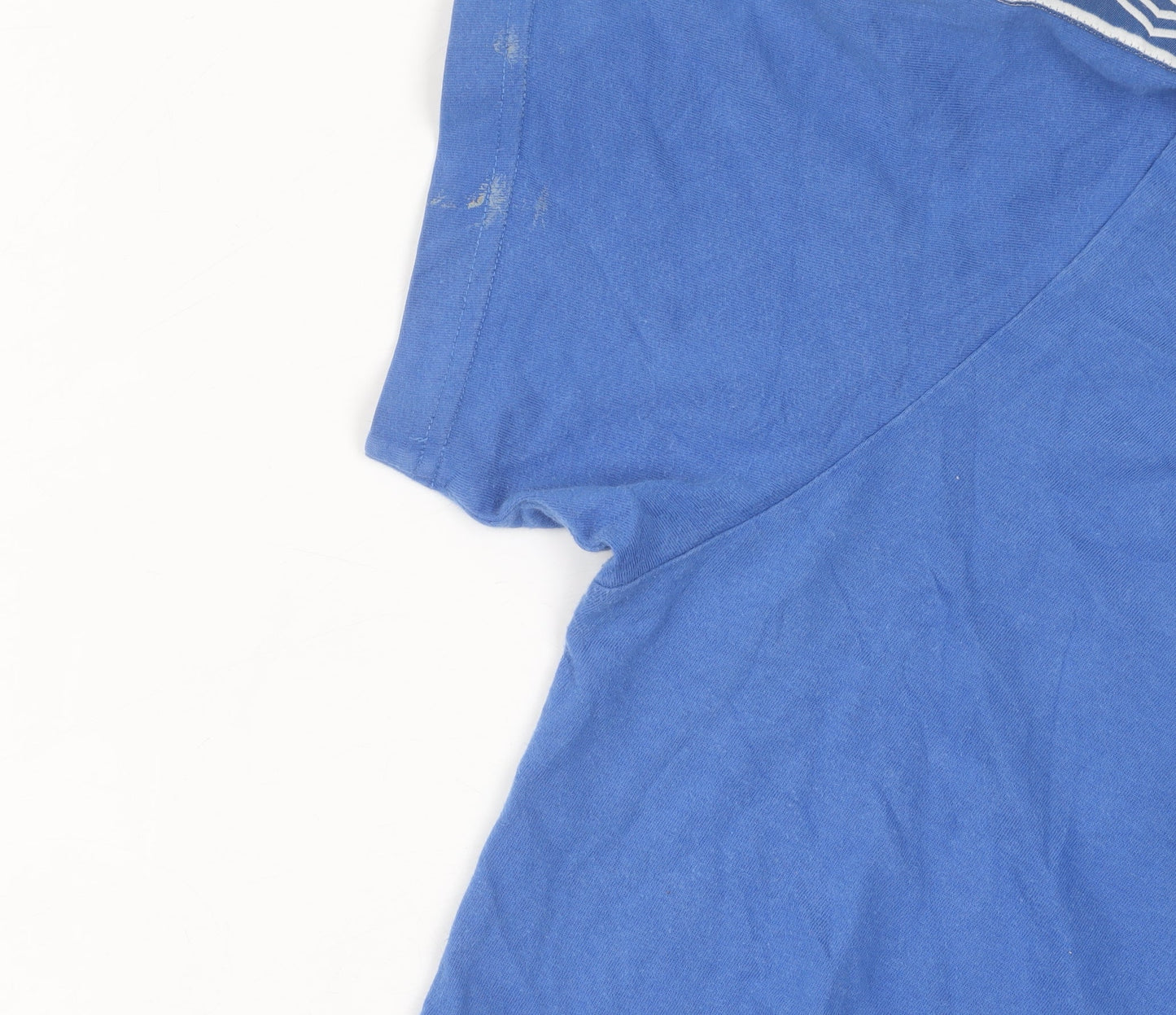 Umbro Men's XL Blue Cotton Short Sleeve T-Shirt