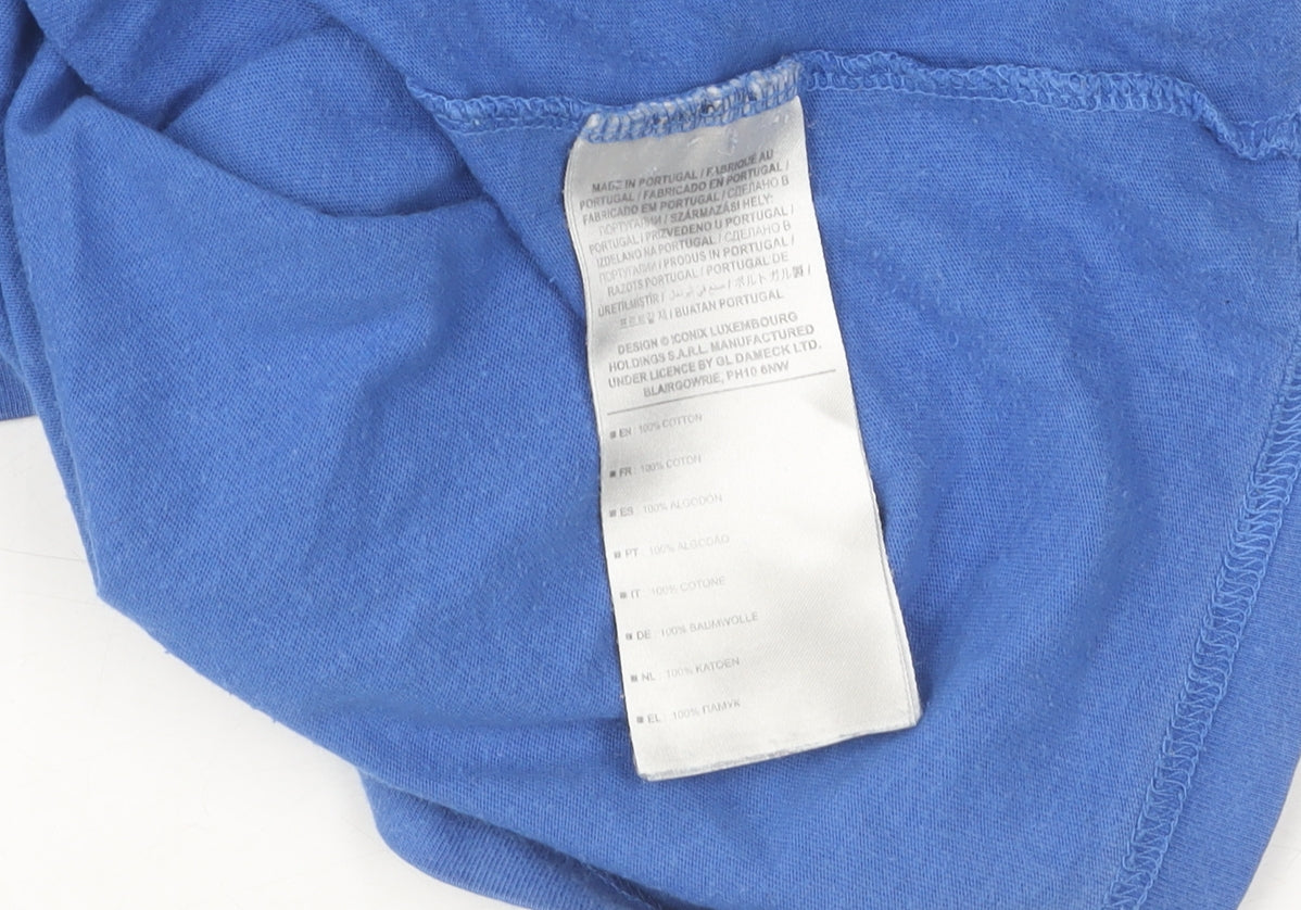 Umbro Men's XL Blue Cotton Short Sleeve T-Shirt