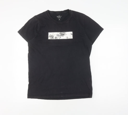 Mens UK Size S Hollister Black  T-Shirt