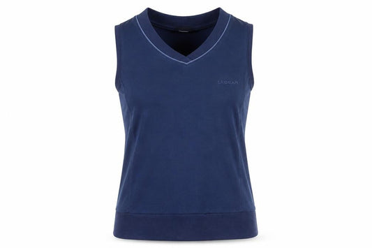 LA Gear Women's Sleeveless Blue Top, Size 12 V-Neck