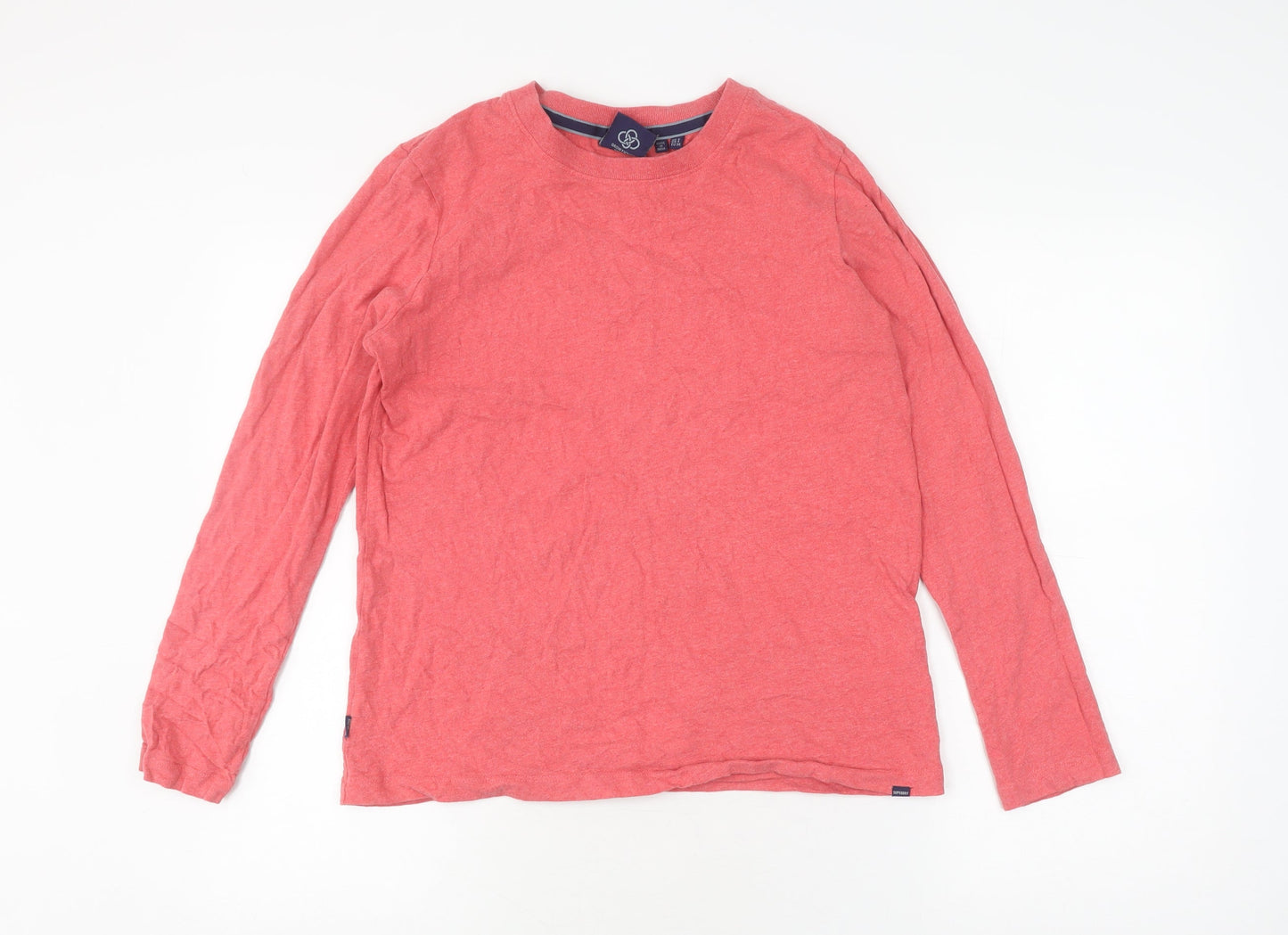 Womens UK Size 4 Superdry Red Basic T-Shirt