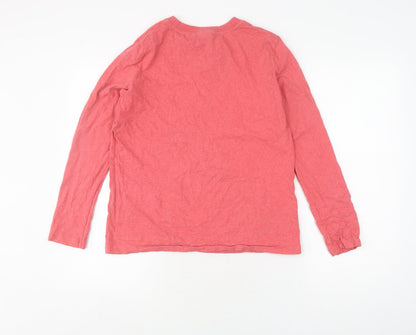 Womens UK Size 4 Superdry Red Basic T-Shirt