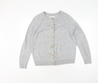 Womens UK Size 14 Mantaray Grey Cardigan Jumper