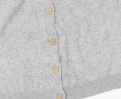 Womens UK Size 14 Mantaray Grey Cardigan Jumper