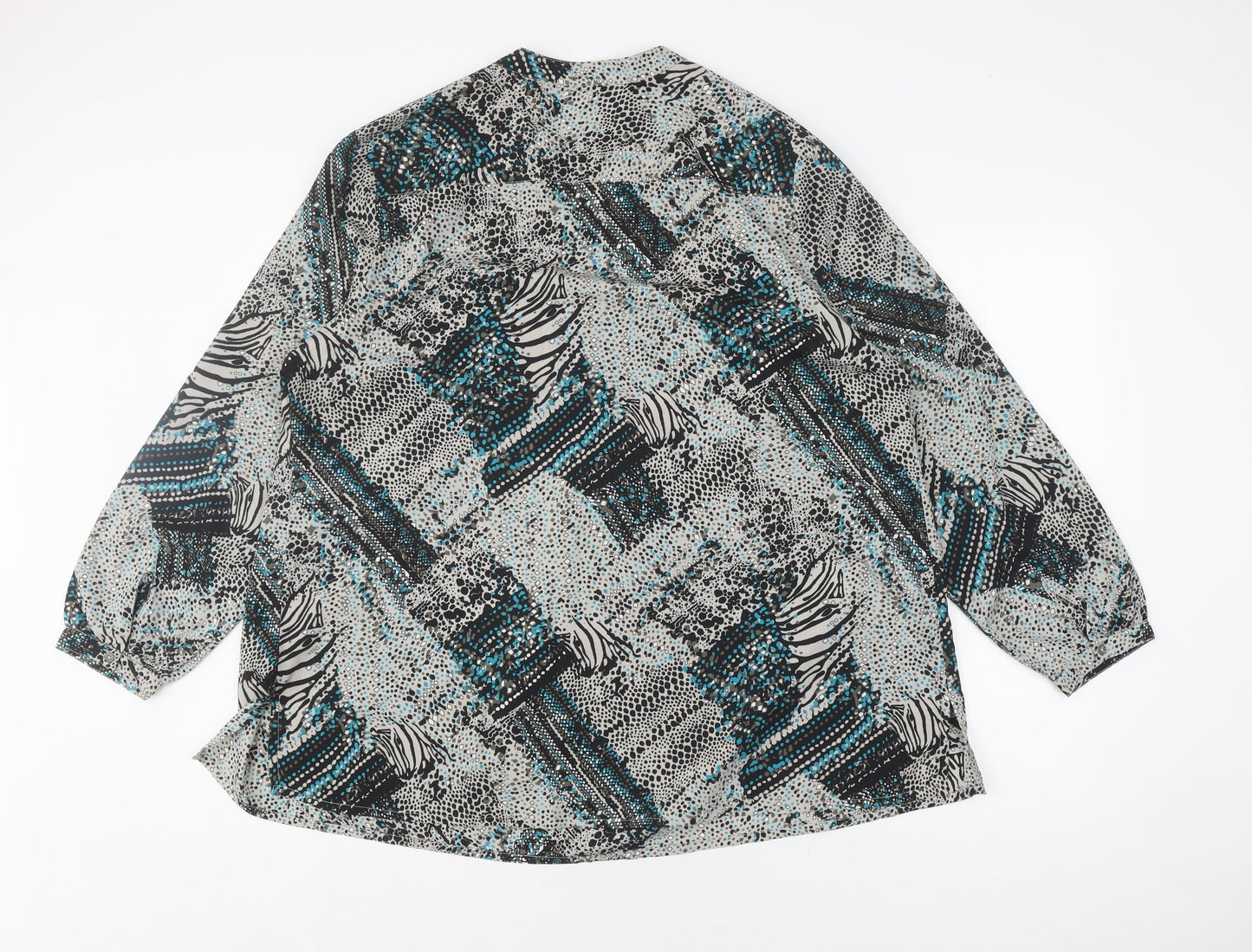 Damart Women's Multicoloured Geometric Blouse Size 22