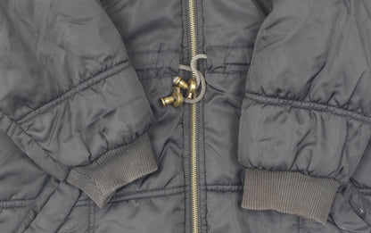 Womens UK Size 10 Topshop Black Puffer Jacket