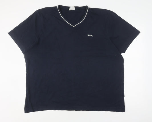 Slazenger Men's Blue 3XL V-Neck T-Shirt