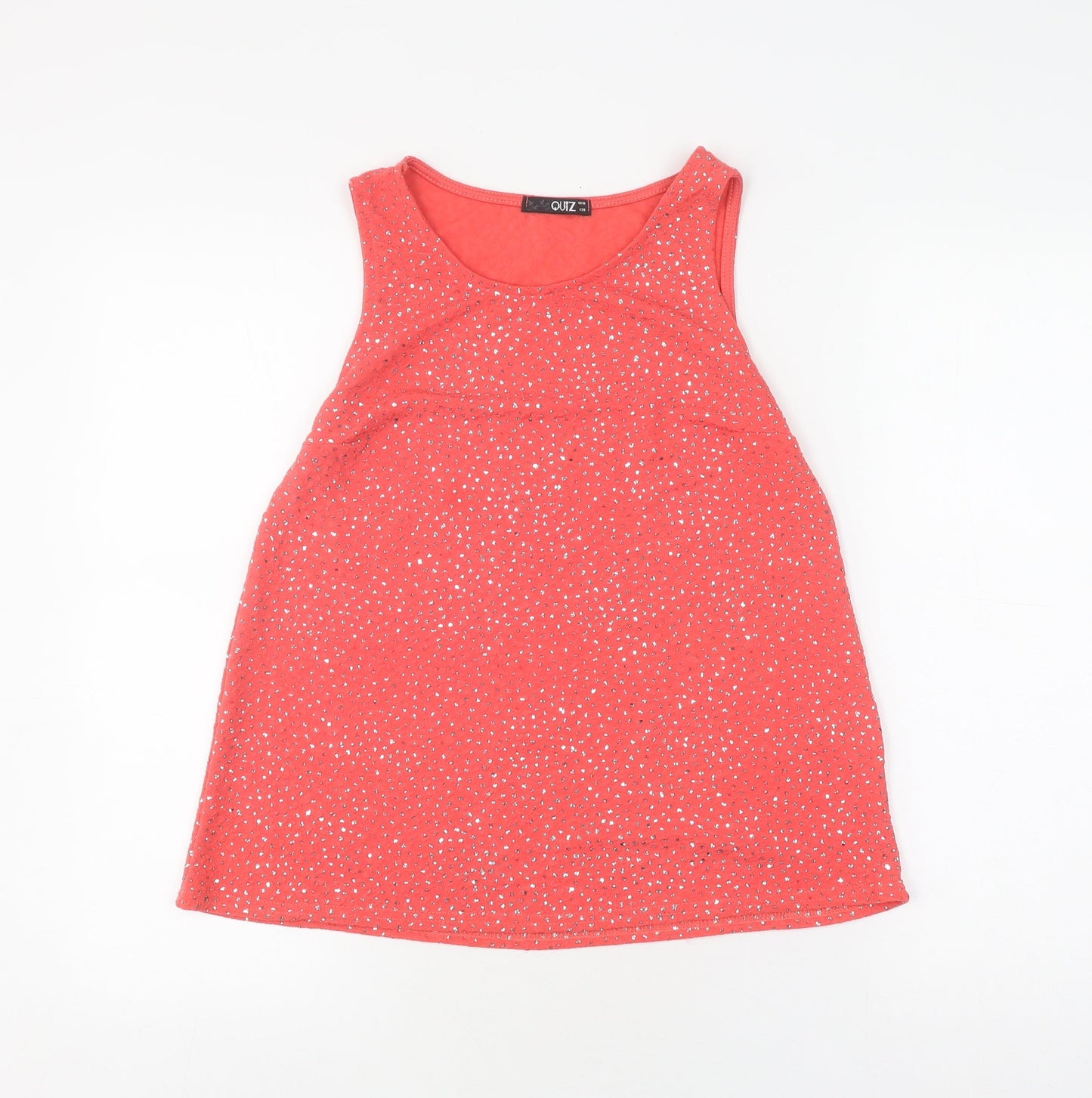 Quiz Women's Red Sequin Tank Top, Size 10