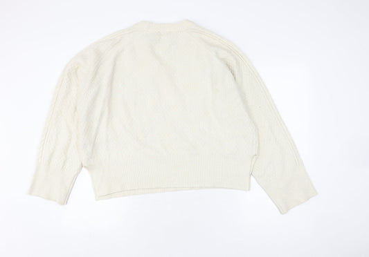 Nobody's Child Women's White Pullover Jumper M
