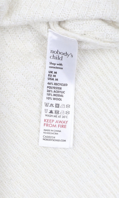 Nobody's Child Women's White Pullover Jumper M