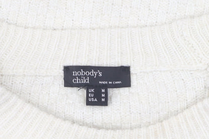 Nobody's Child Women's White Pullover Jumper M