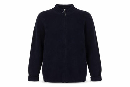 Mens UK Size S Marks and Spencer Blue Full Zip Jumper