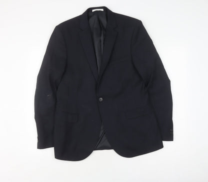Mens UK Size 40 Moss Regular Black Suit Jacket