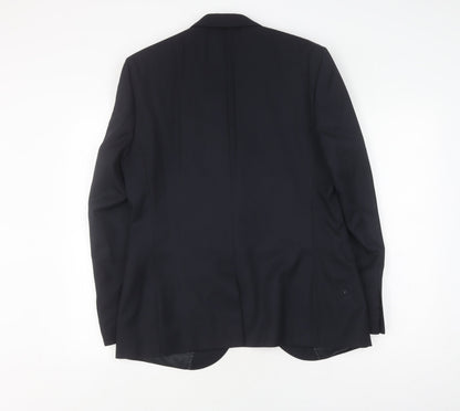 Mens UK Size 40 Moss Regular Black Suit Jacket