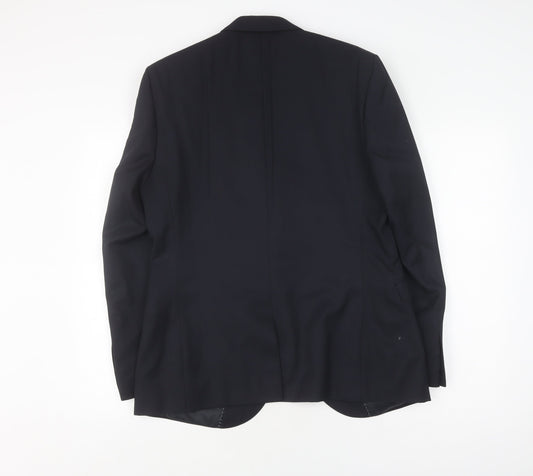 Mens UK Size 40 Moss Regular Black Suit Jacket