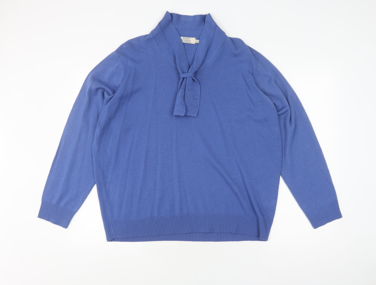 Honor Millburn Women's Blue High Neck Jumper Size 22