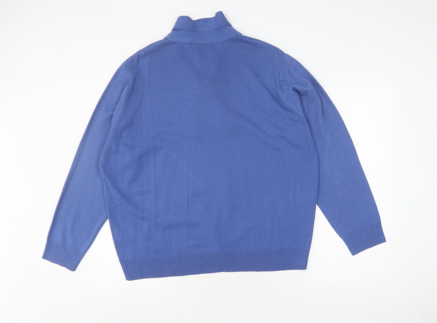 Honor Millburn Women's Blue High Neck Jumper Size 22