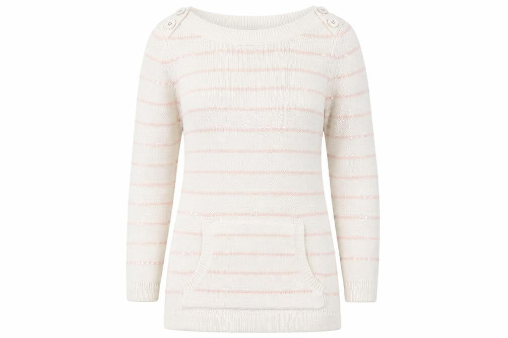 Womens UK Size 10 Laura Ashley White Pullover Jumper