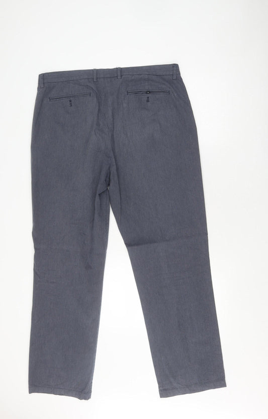 Banana Republic Men's Blue Chino 36 Straight Trousers