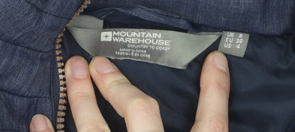 Mountain Warehouse Women's Blue Puffer Jacket Size 8