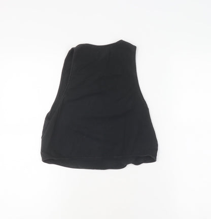 Womens UK Size XS adidas Black Cropped Tank