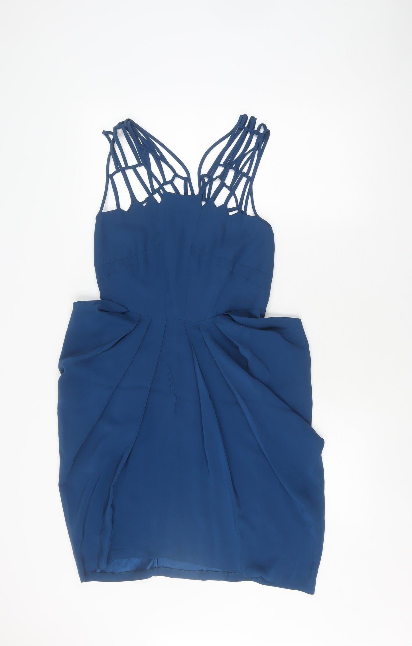 Whistles Women’s Blue Silk Slip Dress - Size 10