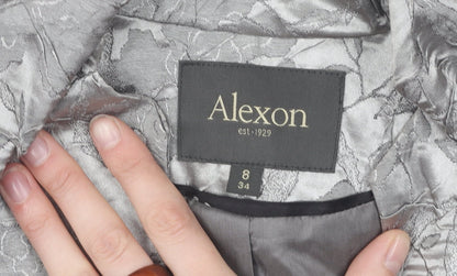 Womens UK Size 8 Alexon Regular Grey Suit Jacket