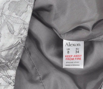 Womens UK Size 8 Alexon Regular Grey Suit Jacket