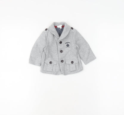Junior J Grey Unisex Baby Pea Coat 3-6 Months