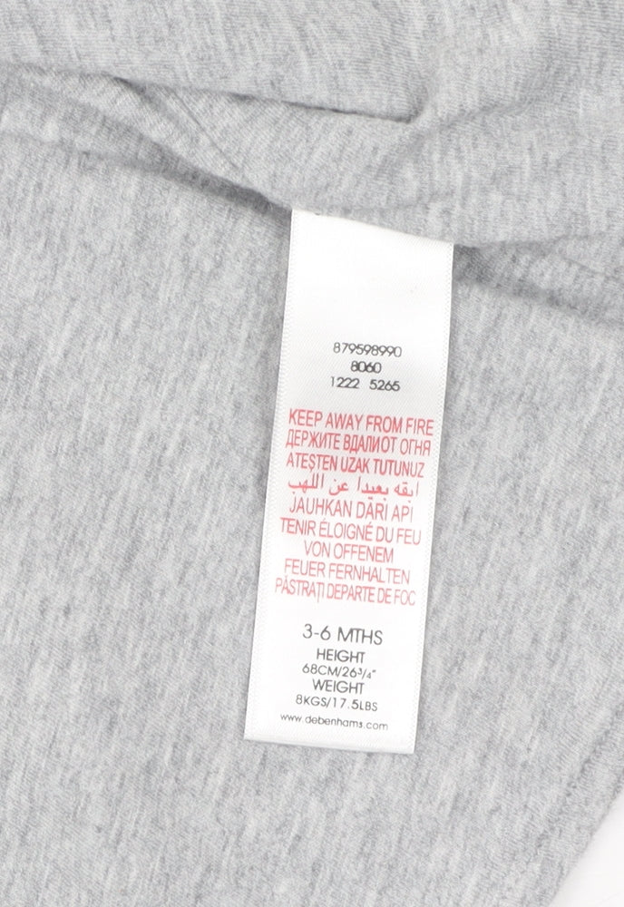 Junior J Grey Unisex Baby Pea Coat 3-6 Months