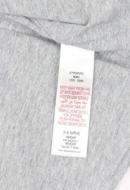Junior J Grey Unisex Baby Pea Coat 3-6 Months