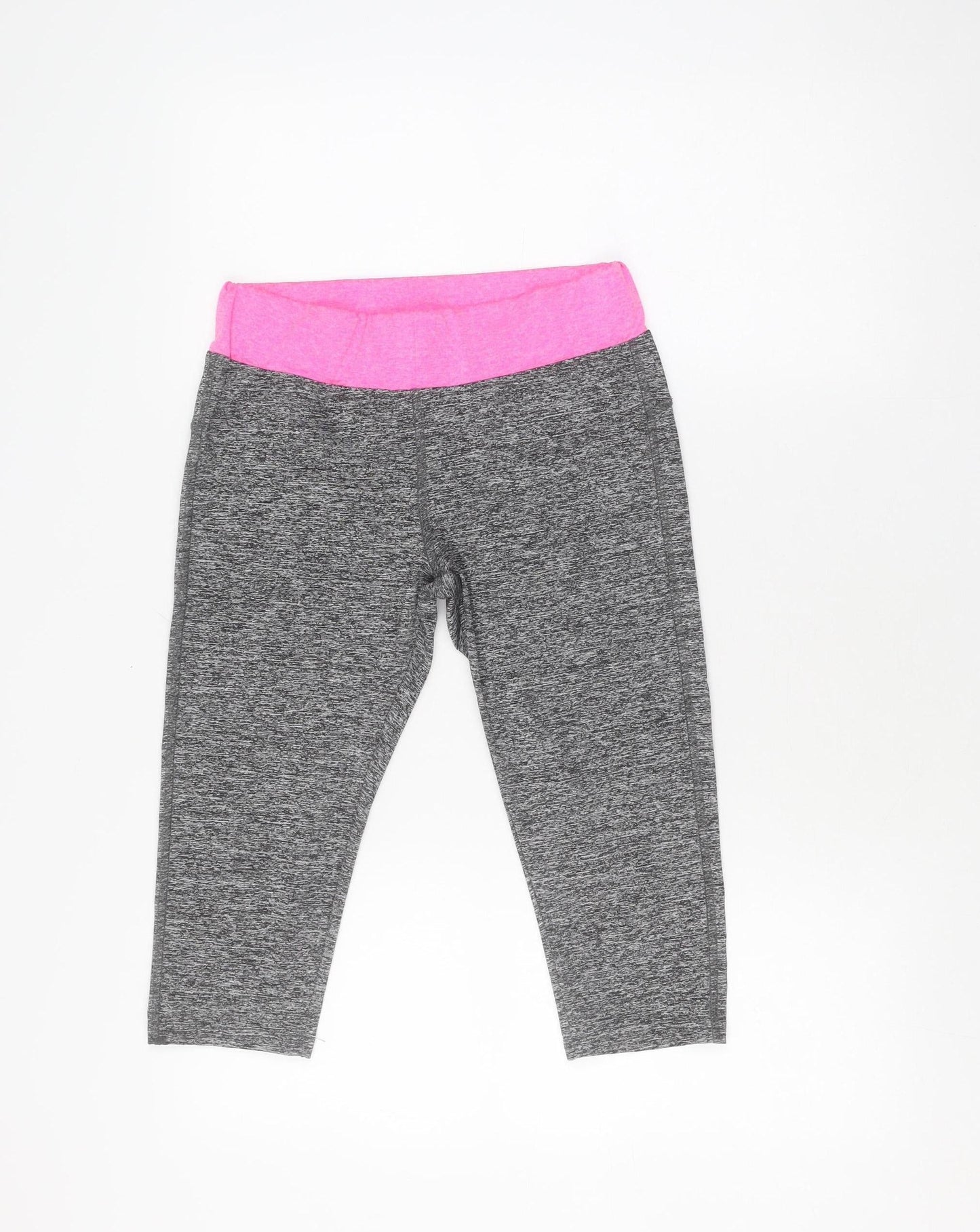 Nike Women's Grey Cropped Leggings - Size S