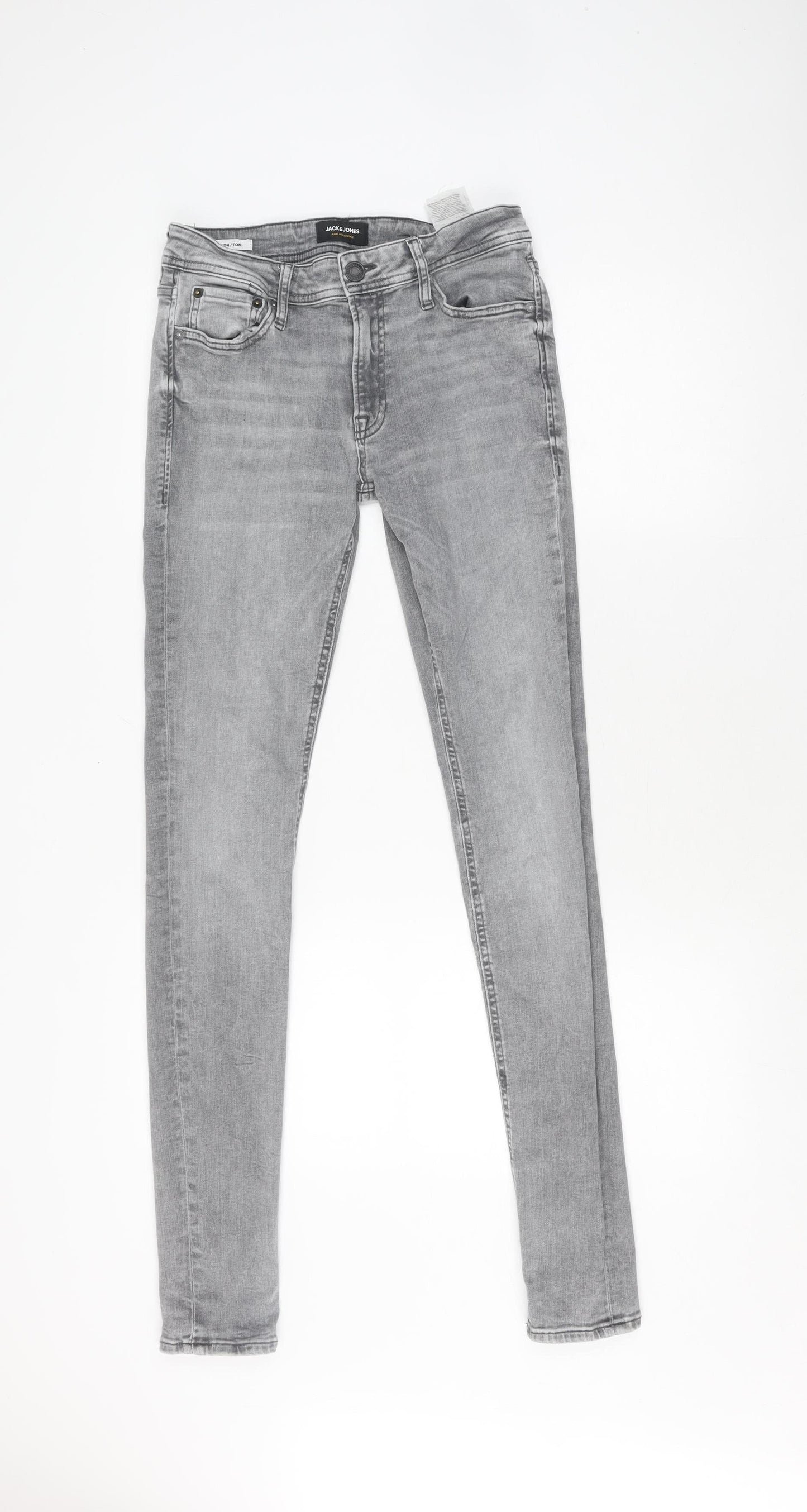 Jack & Jones Men's Grey Skinny Jeans, Size 29 Regular