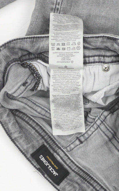 Jack & Jones Men's Grey Skinny Jeans, Size 29 Regular