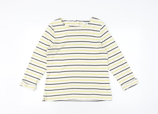 L.K. Bennett Women's Yellow Striped Pullover Jumper S
