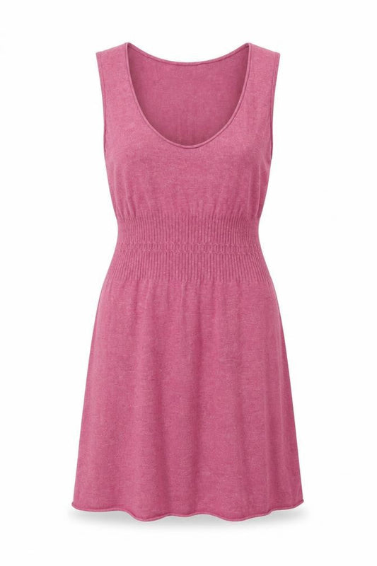 Weird Fish Women's Pink A-Line Knit Dress, Size 12