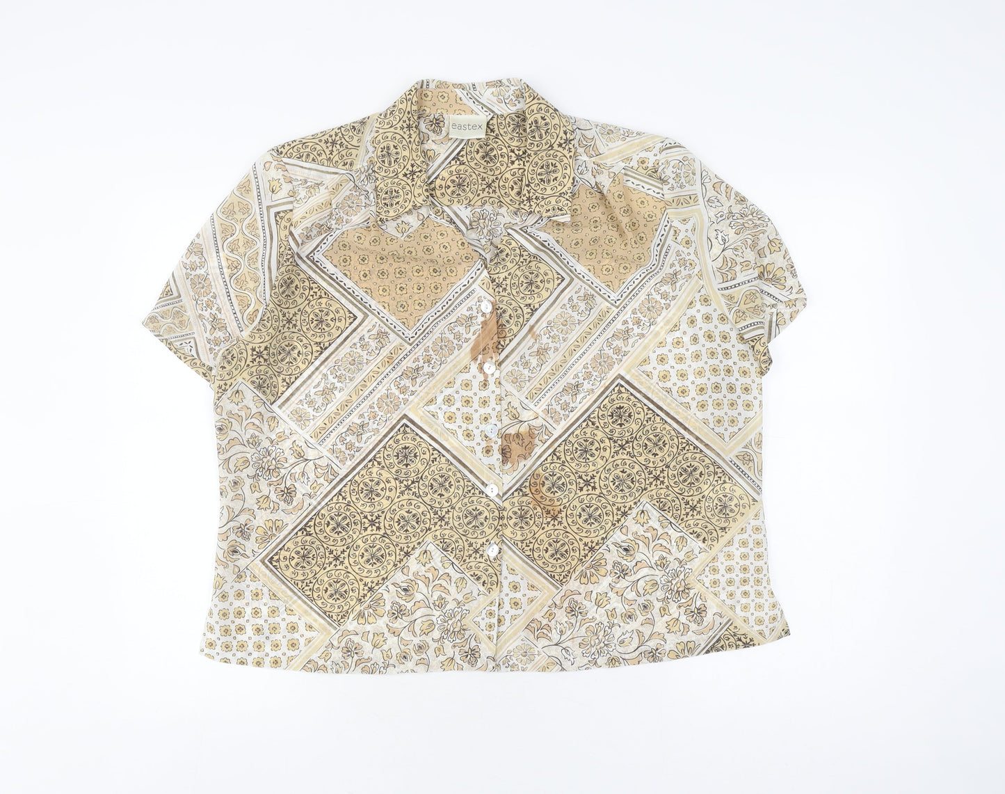 Womens UK Size 16 Eastex Multicoloured  Button-Up