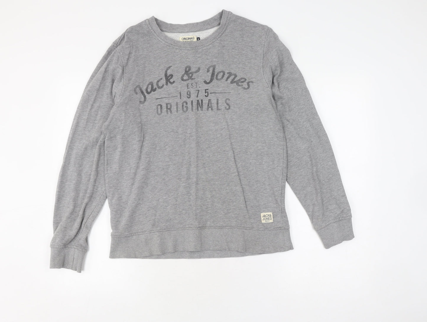 Mens UK Size M JACK & JONES Grey Pullover Sweatshirt