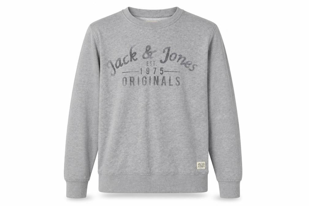 Mens UK Size M JACK & JONES Grey Pullover Sweatshirt
