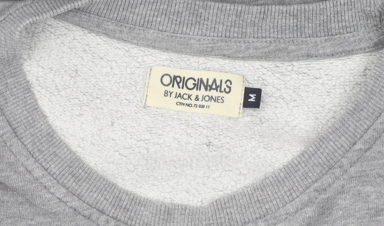 Mens UK Size M JACK & JONES Grey Pullover Sweatshirt