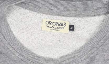 Mens UK Size M JACK & JONES Grey Pullover Sweatshirt
