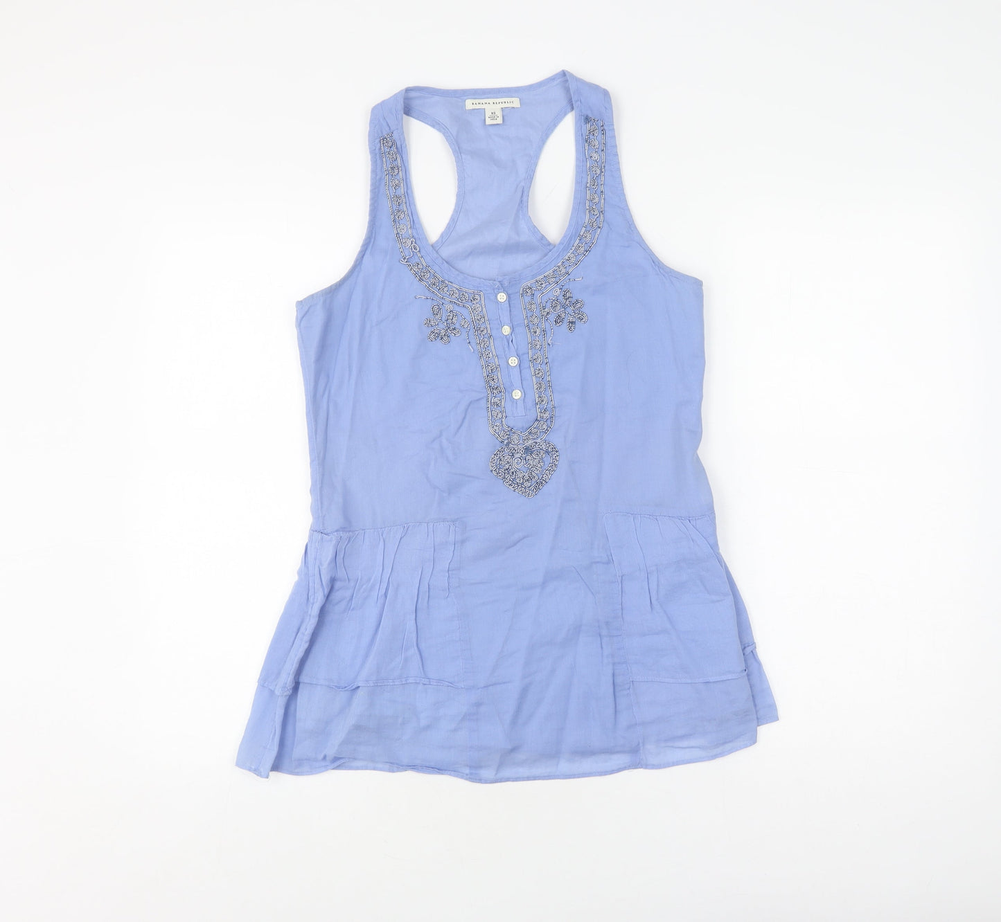 Banana Republic Women's Blue Cotton Camisole XS