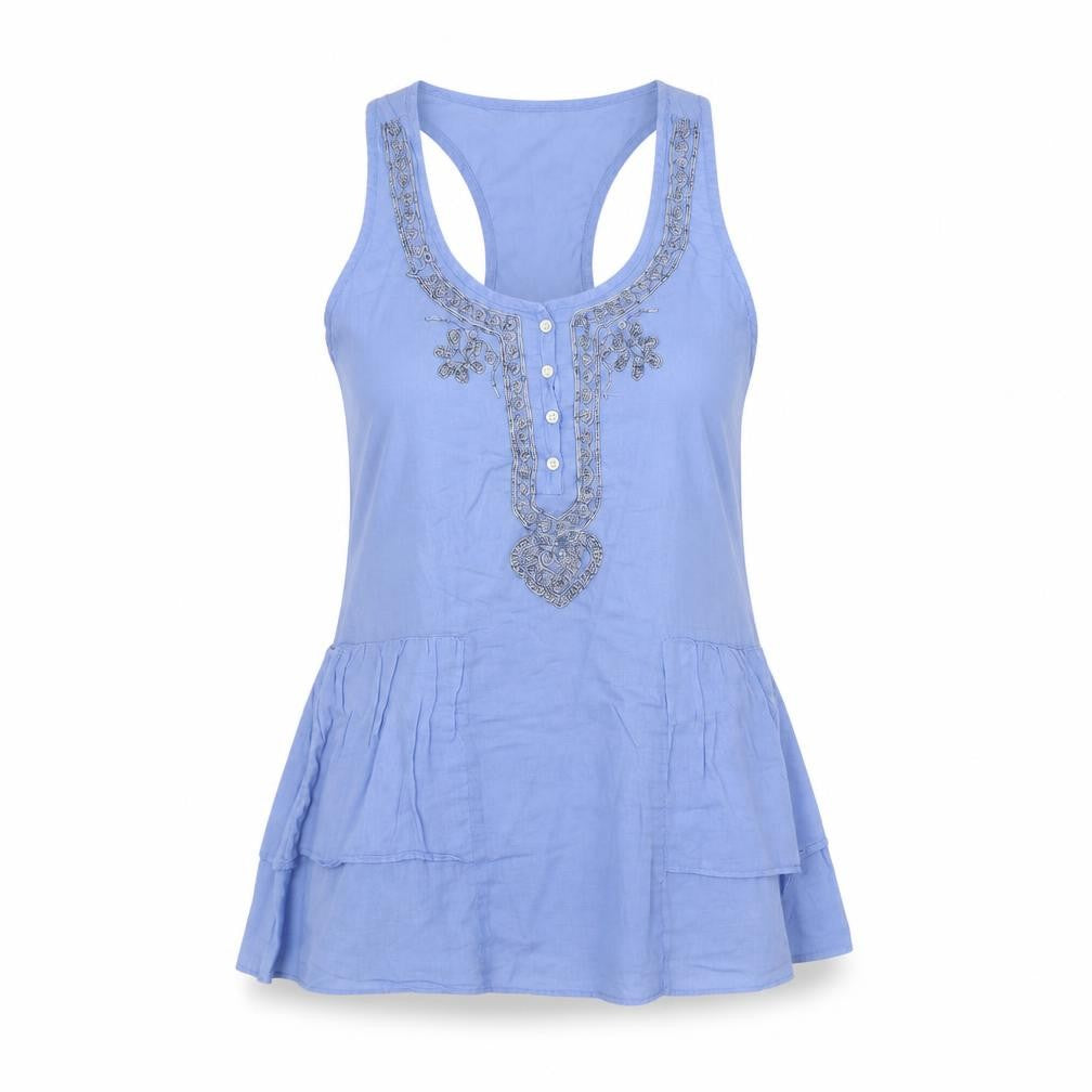Womens UK Size XS Banana Republic Blue Camisole Tank