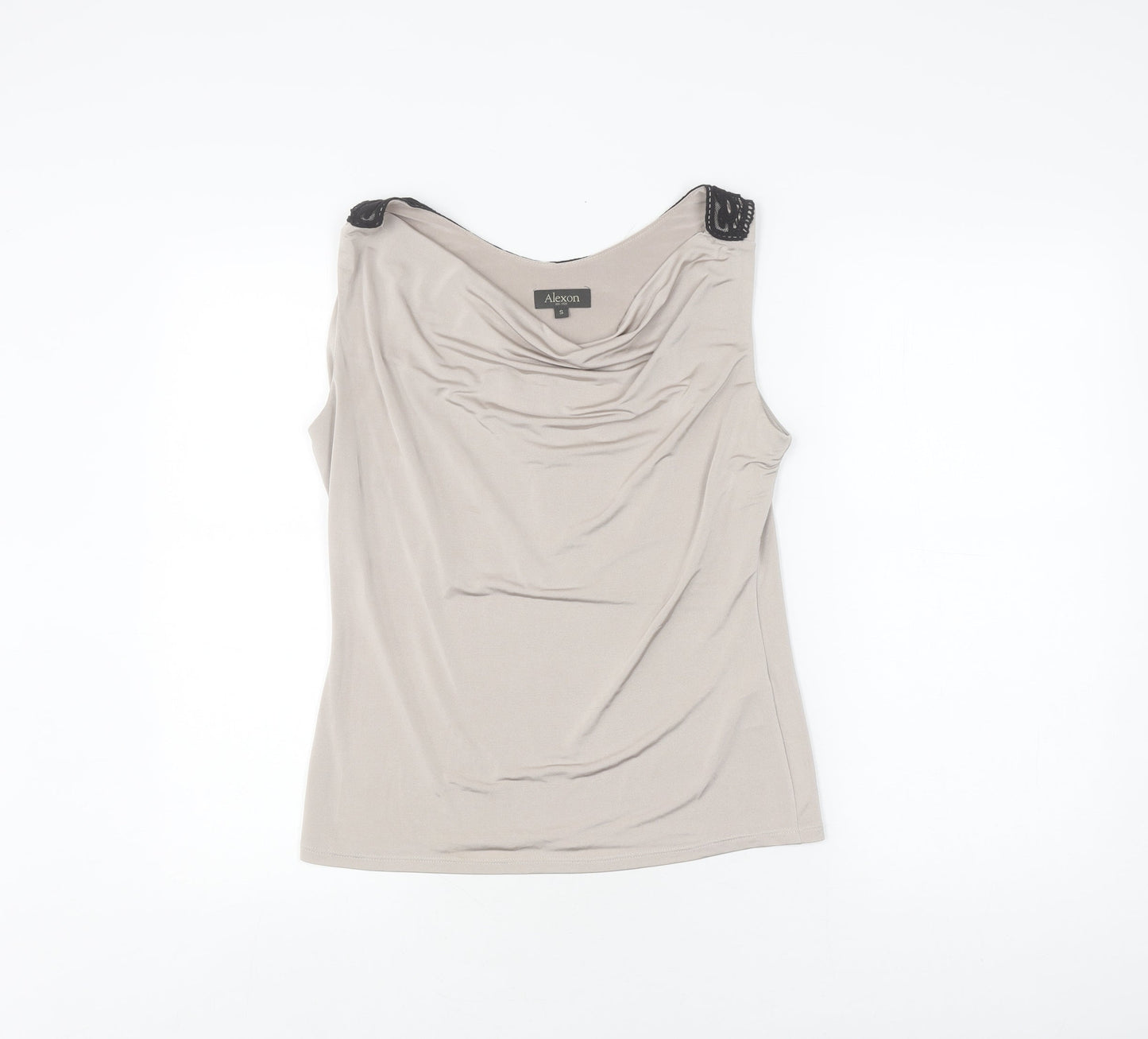 Womens UK Size S Alexon Beige Basic Tank