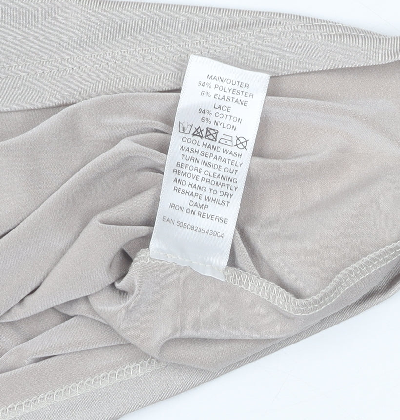Womens UK Size S Alexon Beige Basic Tank
