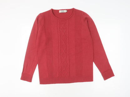 Womens UK Size 10 Honor Millburn Red Pullover Jumper