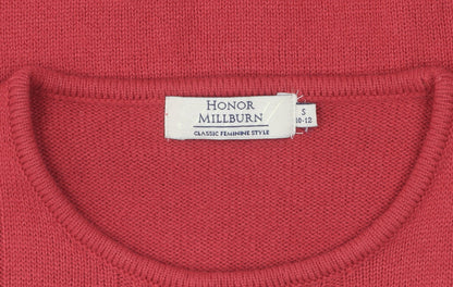 Womens UK Size 10 Honor Millburn Red Pullover Jumper