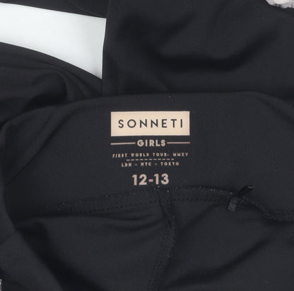 Sonneti Girls Black Ankle Leggings Size 12-13